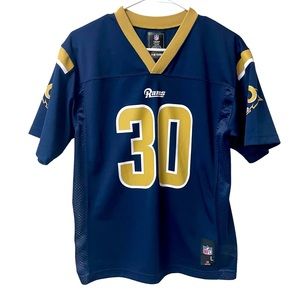 NFL Youth Large Navy Gold Todd Gurley II Los Angeles Rams Football Sport Jersey